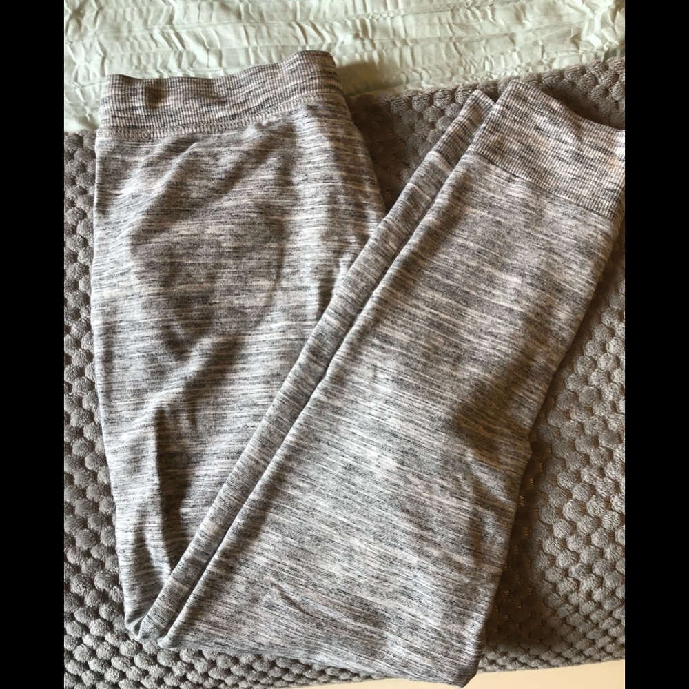 Size LG 10–12 Gray and White Athletic Joggers